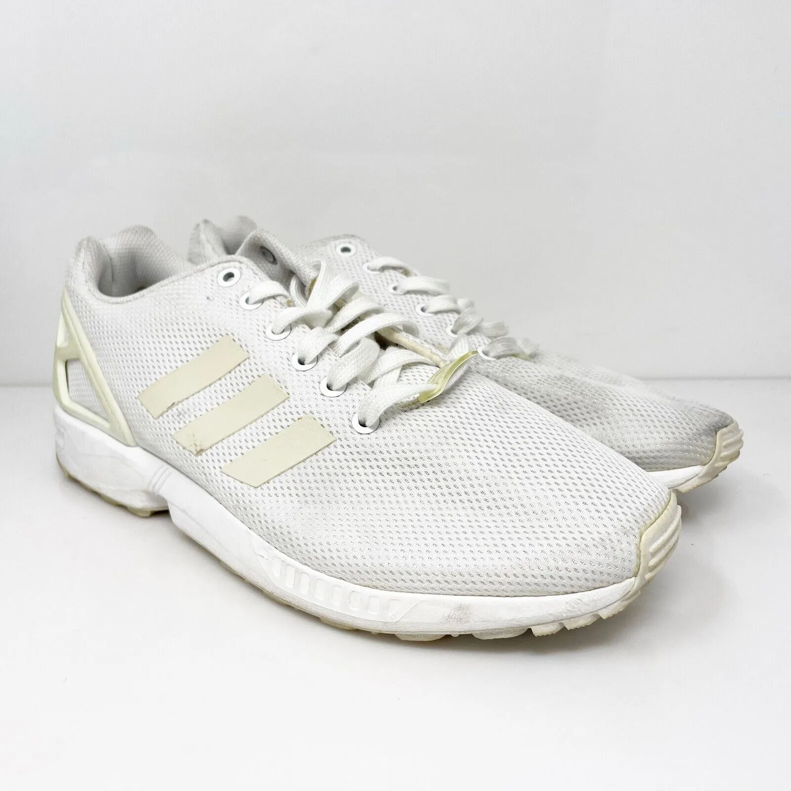 Adidas Mens ZX Flux S79093 White Running Shoes Sneakers Size 9.5