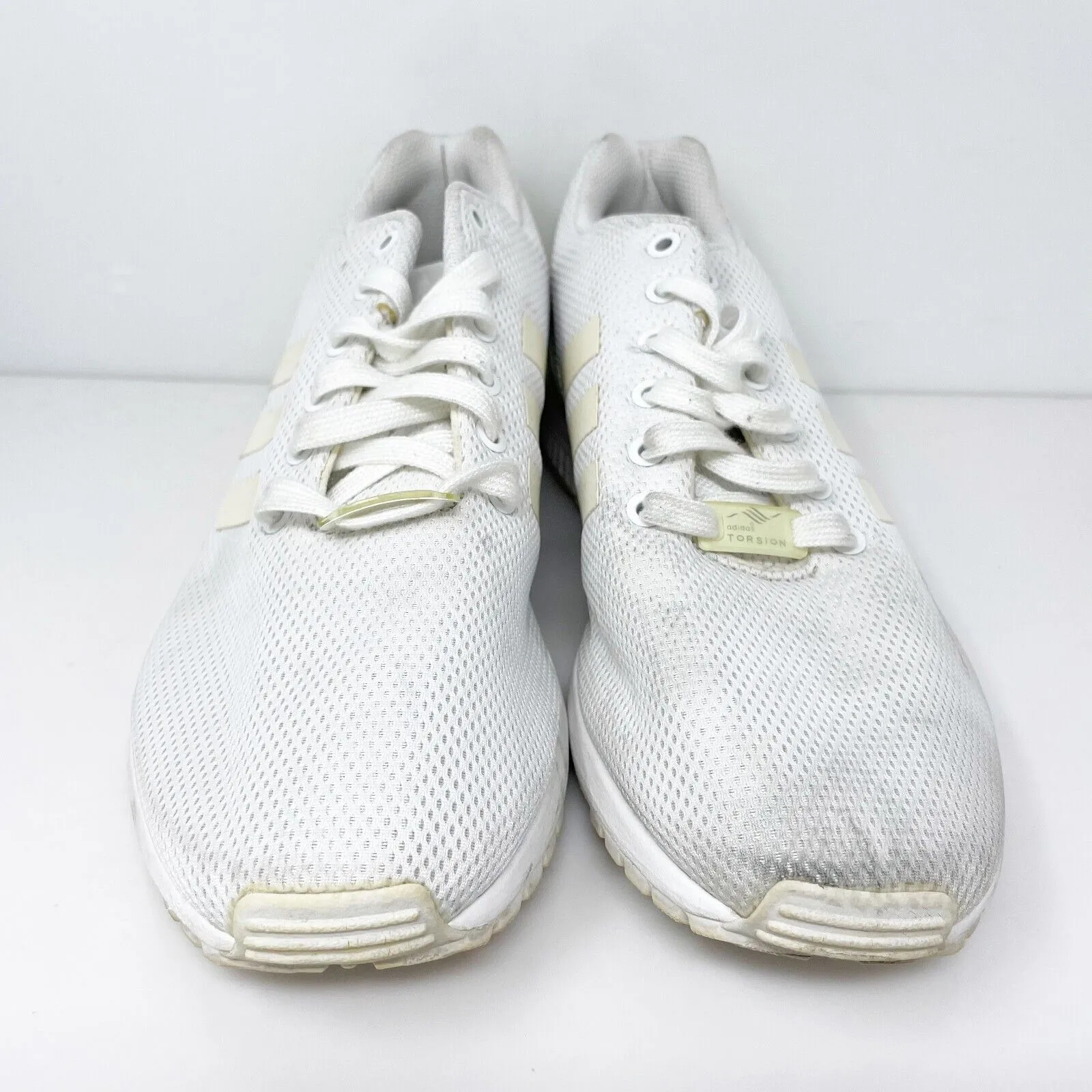 Adidas Mens ZX Flux S79093 White Running Shoes Sneakers Size 9.5