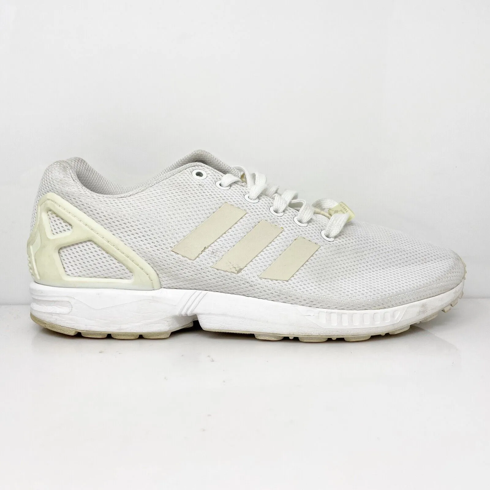 Adidas Mens ZX Flux S79093 White Running Shoes Sneakers Size 9.5