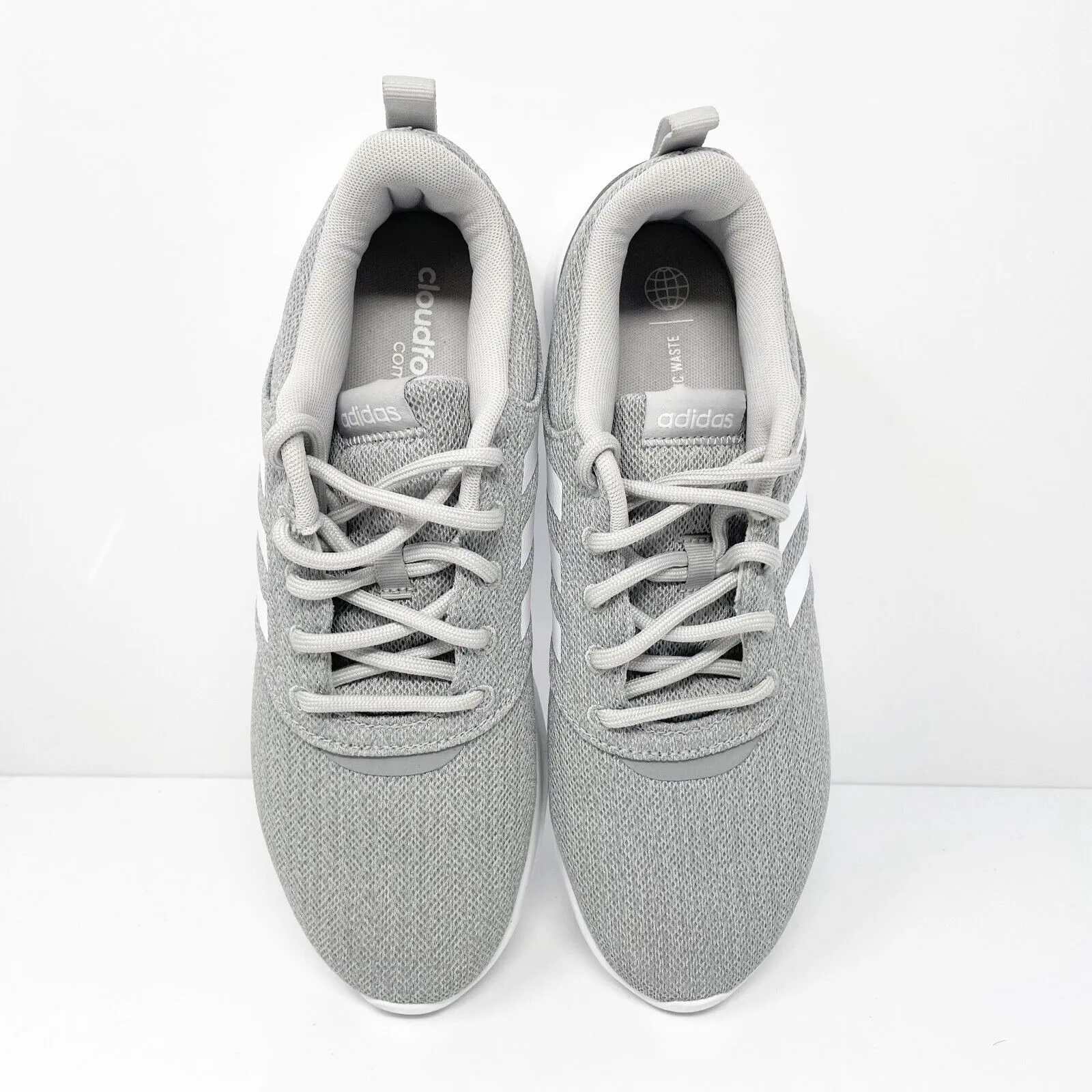 Adidas Womens QT Racer 2.0 FY8312 Gray Running Shoes Sneakers Size 8.5