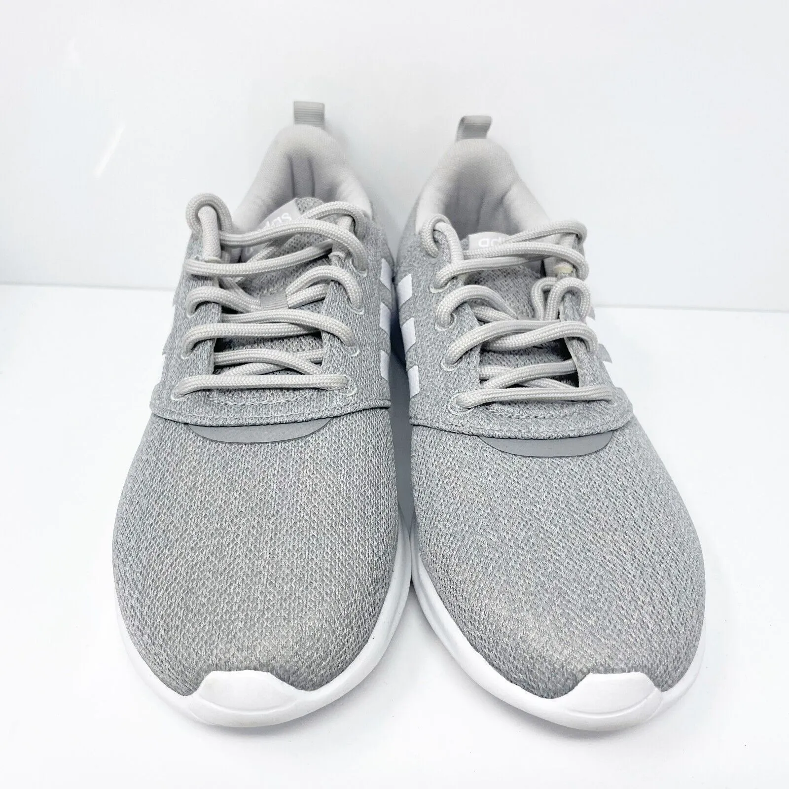 Adidas Womens QT Racer 2.0 FY8312 Gray Running Shoes Sneakers Size 8.5