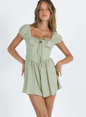 Alessandara Romper Green