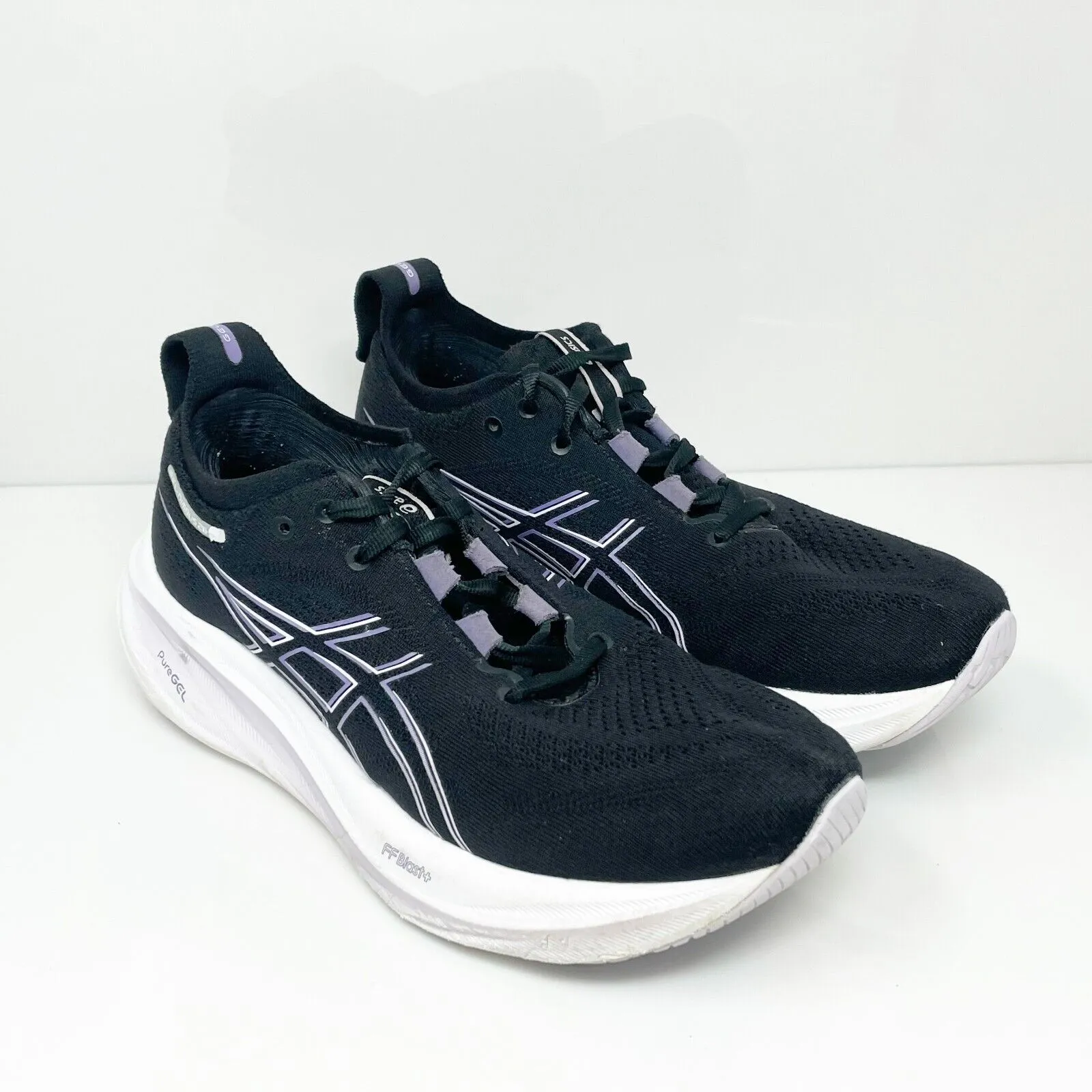 Asics Womens Gel Nimbus 26 1012B601 Black Running Shoes Sneakers Size 8.5