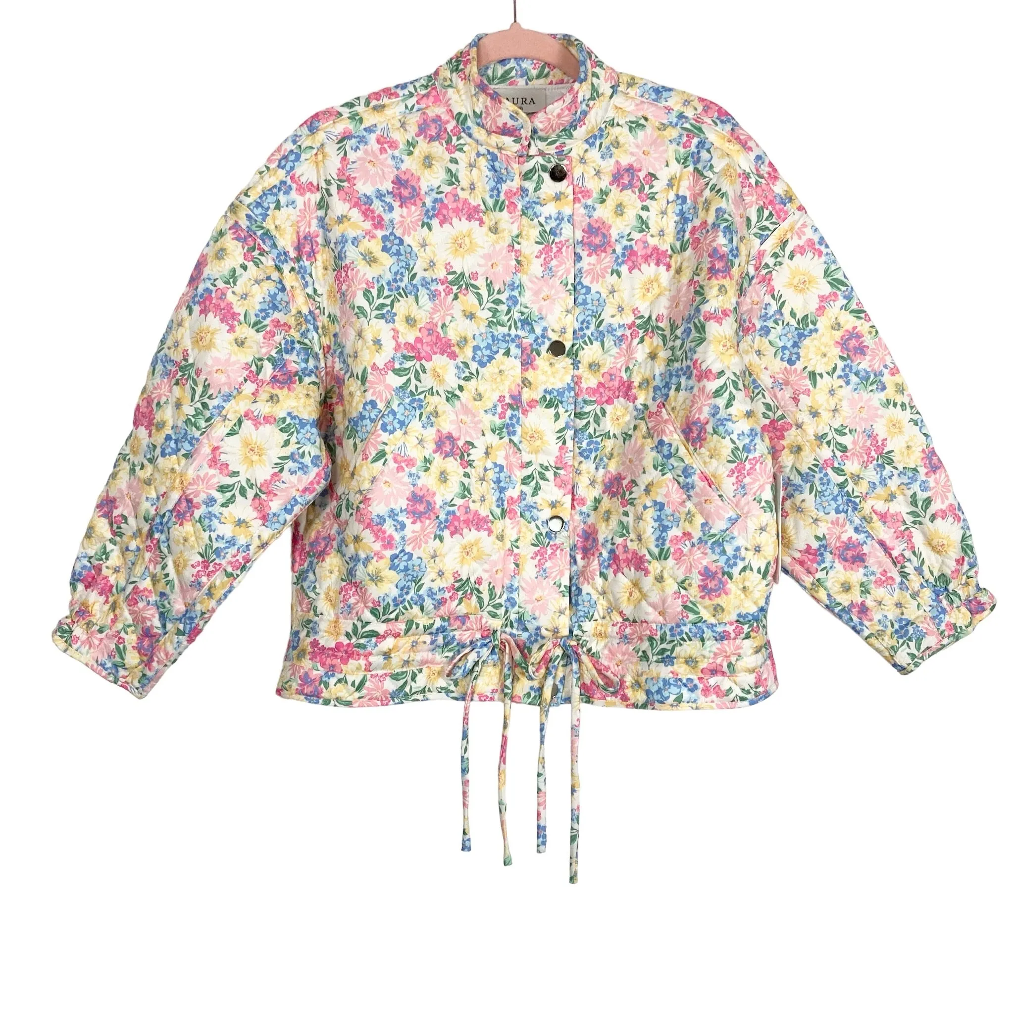 AURA Floral Quilted Jacket NWT- Size S (sold out online, we have matching skirt)