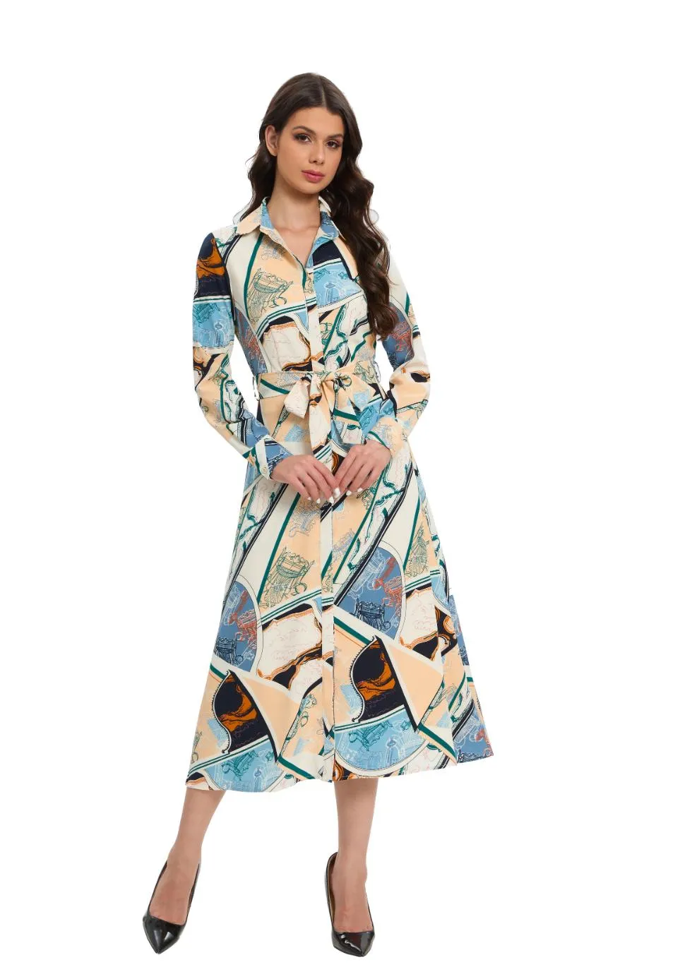 Azure Explorer Shirt Dress