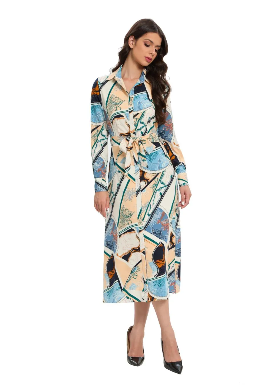 Azure Explorer Shirt Dress