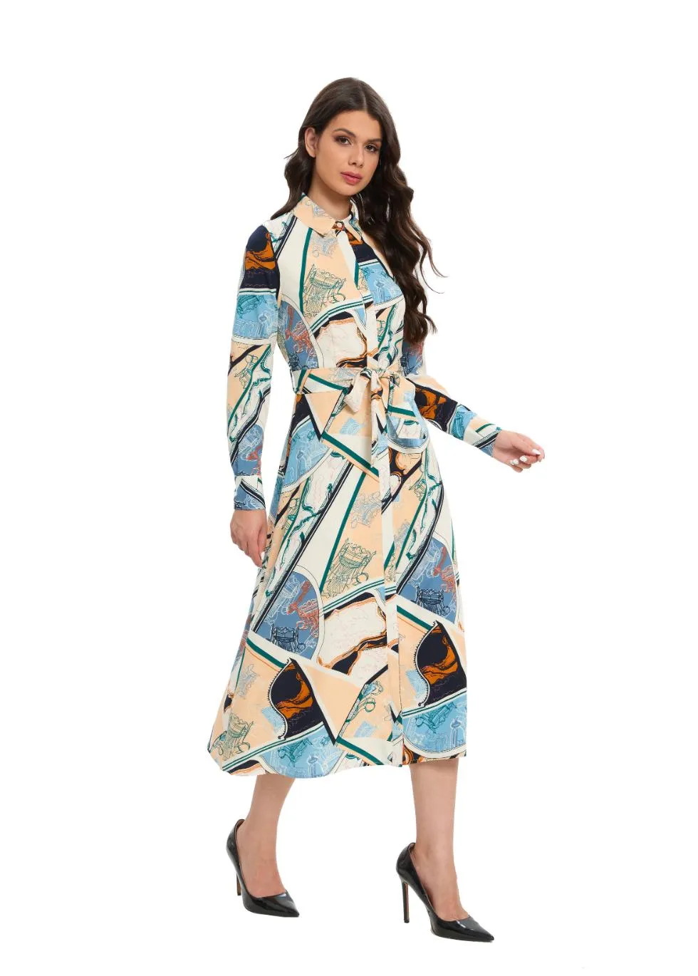 Azure Explorer Shirt Dress