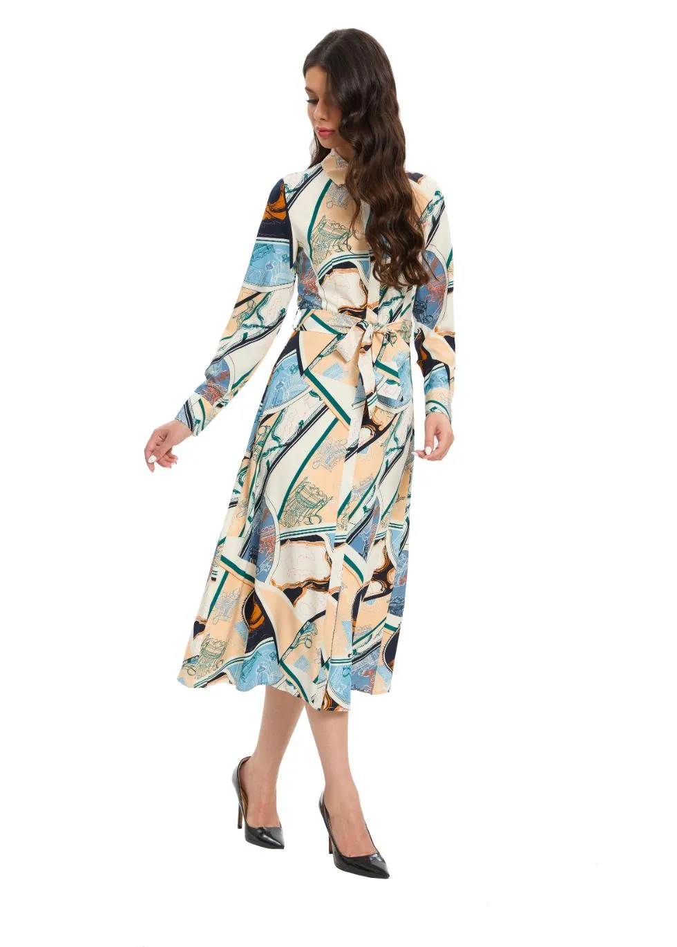 Azure Explorer Shirt Dress