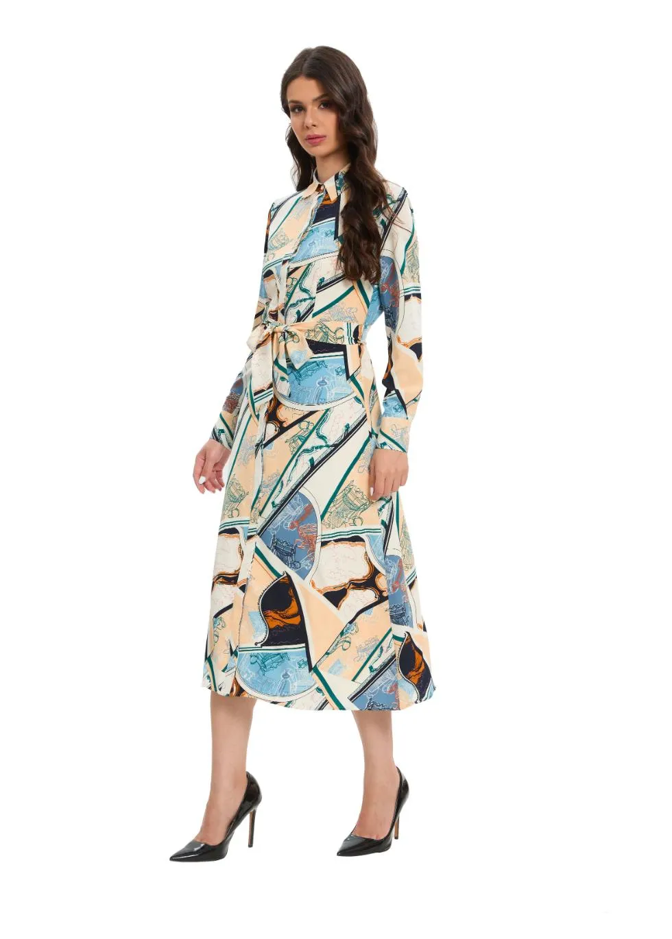 Azure Explorer Shirt Dress