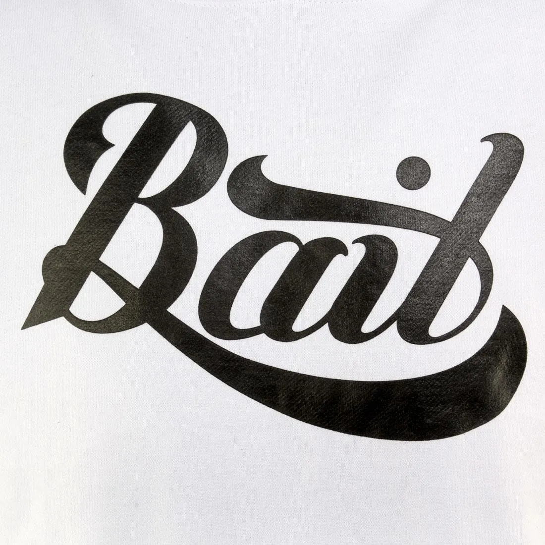 BAIT Script Logo Pullover Hoody (white / black)