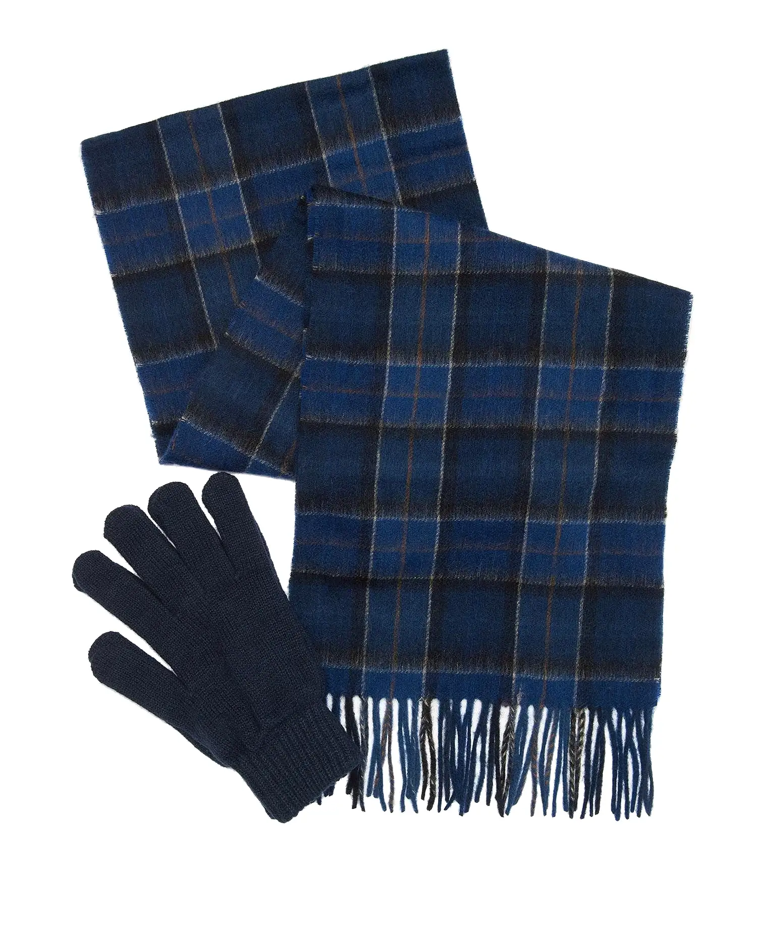 Barbour Lambswool Tartan Scarf & Glove Gift Set