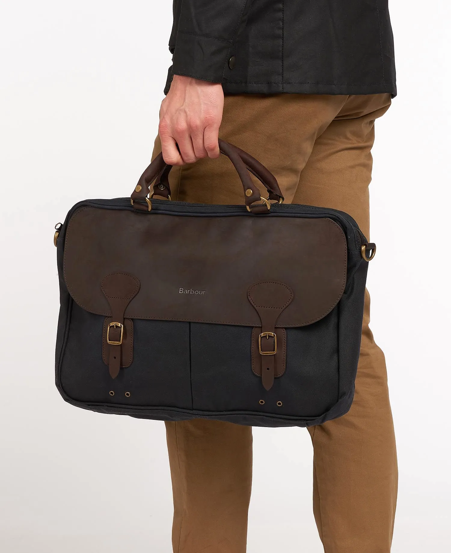 Barbour Wax Leather Briefcase