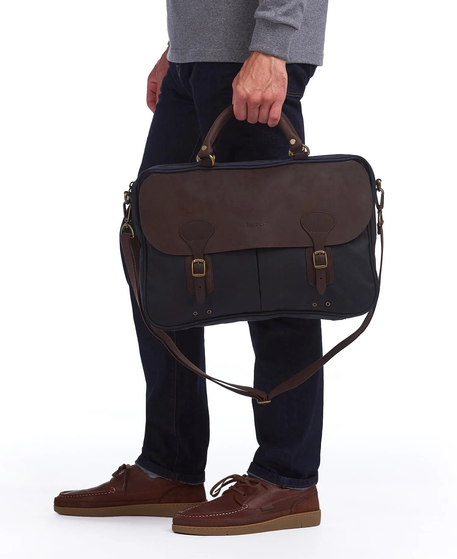 Barbour Wax Leather Briefcase