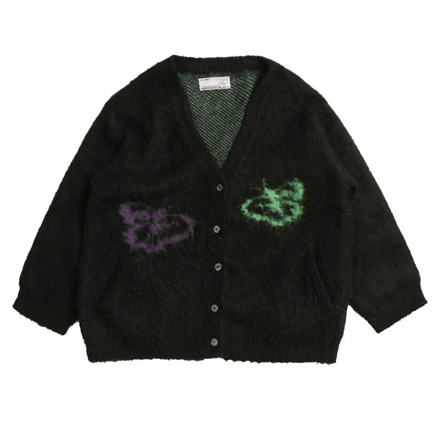 Butterflies Mohair Wool Cardigan