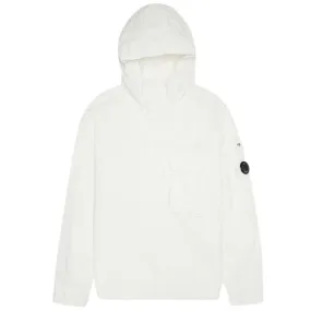 C P Company Flat Nylon White Overshirt Jacket