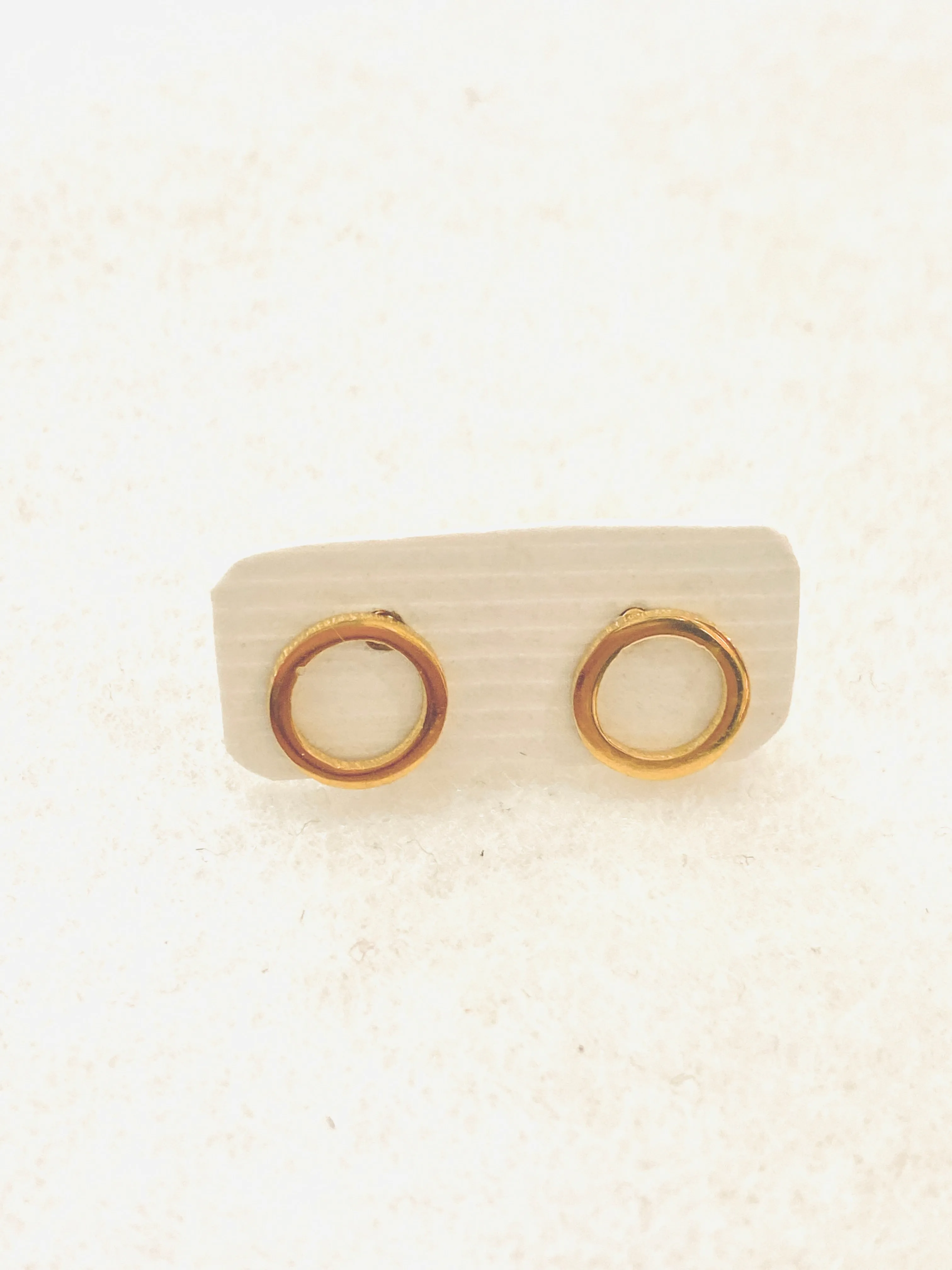 Classic Open Circle Stud Earrings