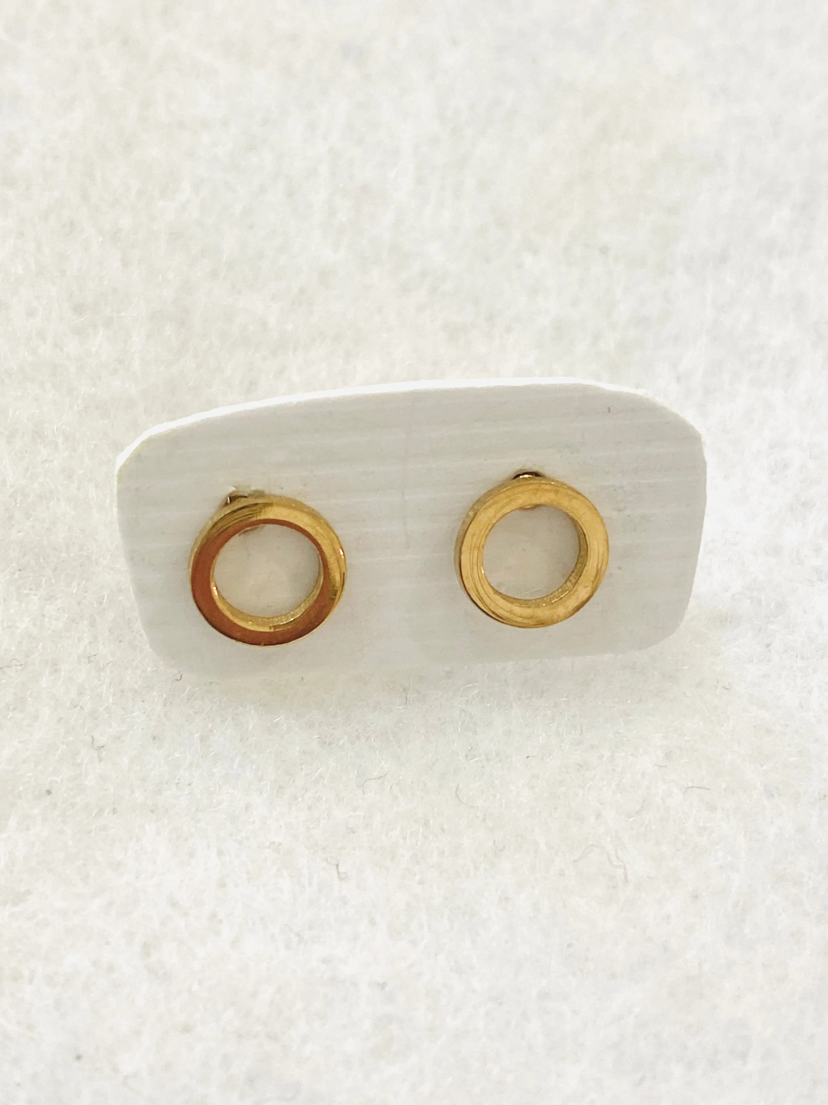 Classic Open Circle Stud Earrings