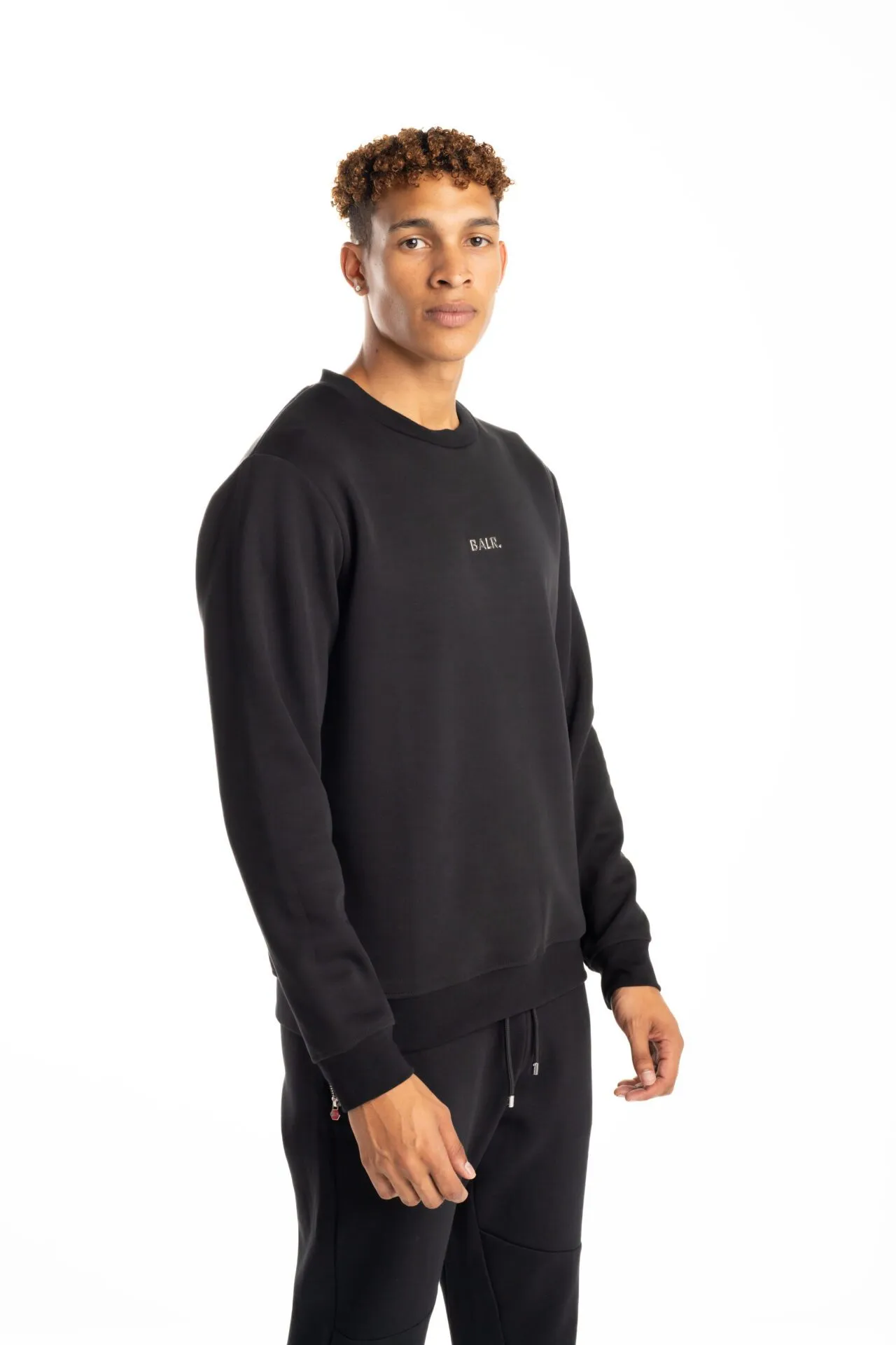 (Core) BALR Men’s Q Series Regular Fit Crewneck B1262.1074 Jet Black