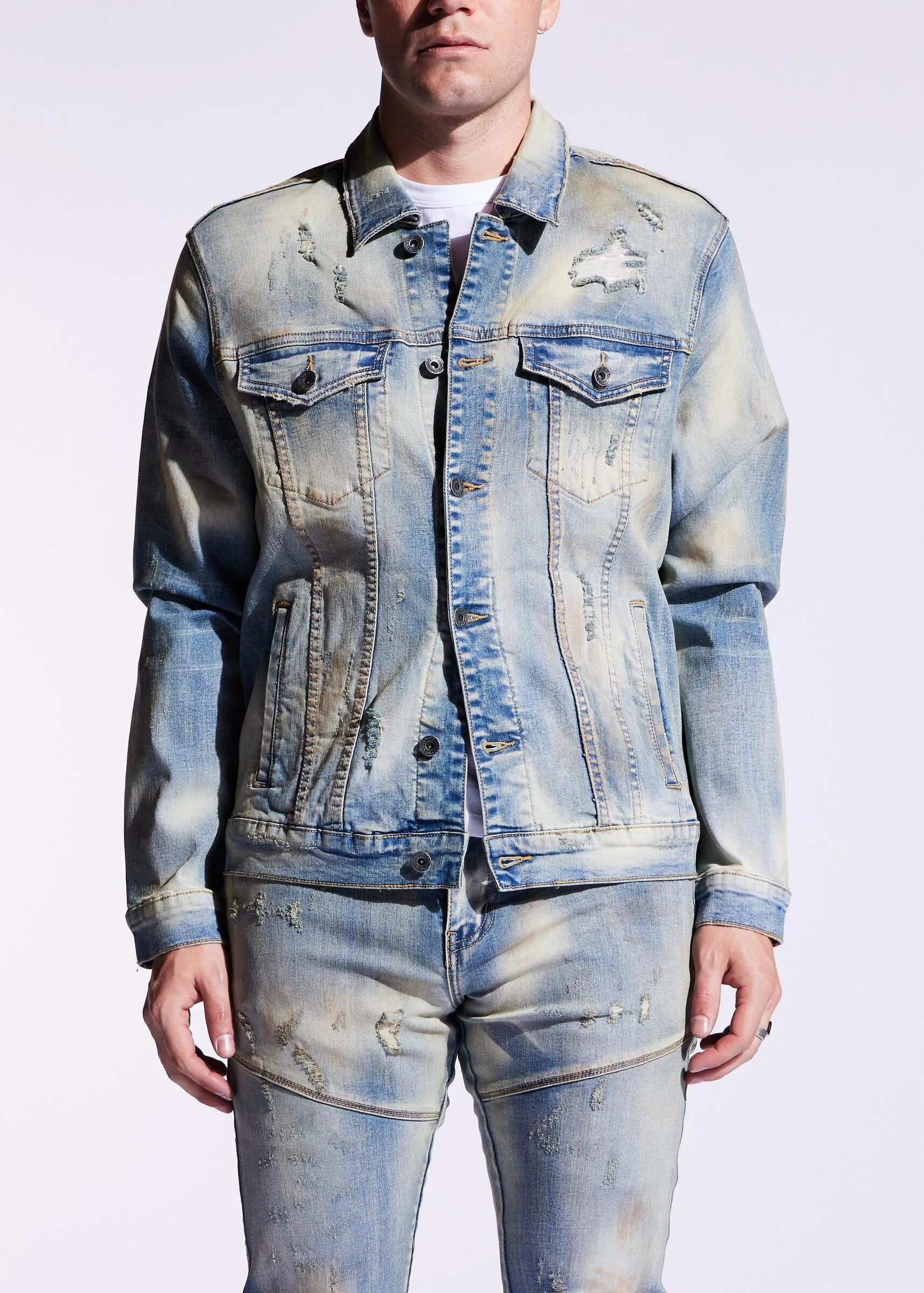 CRYSP BERING DENIM JACKET - BLUE SAND (CRYSPF221-200)