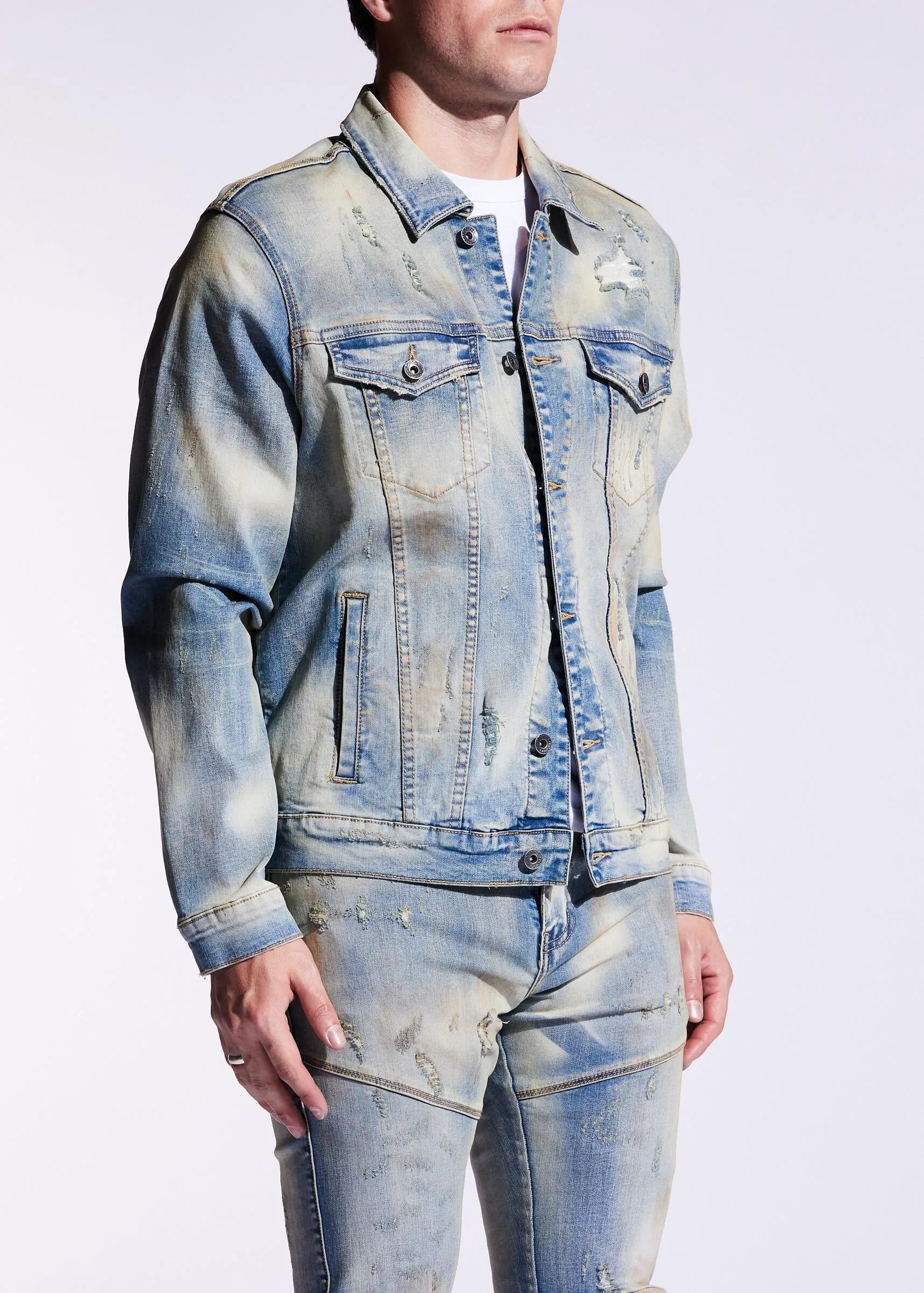 CRYSP BERING DENIM JACKET - BLUE SAND (CRYSPF221-200)