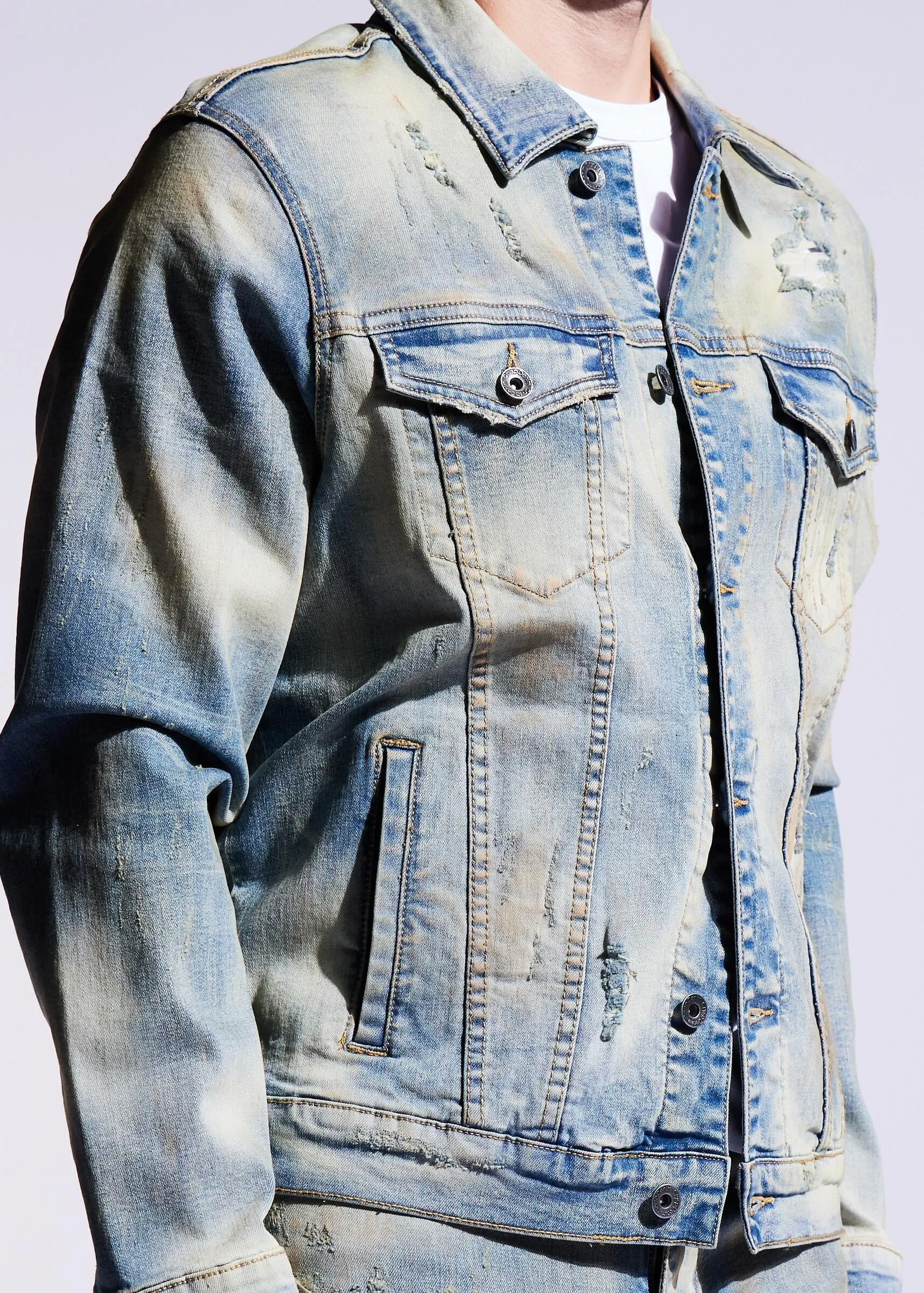 CRYSP BERING DENIM JACKET - BLUE SAND (CRYSPF221-200)