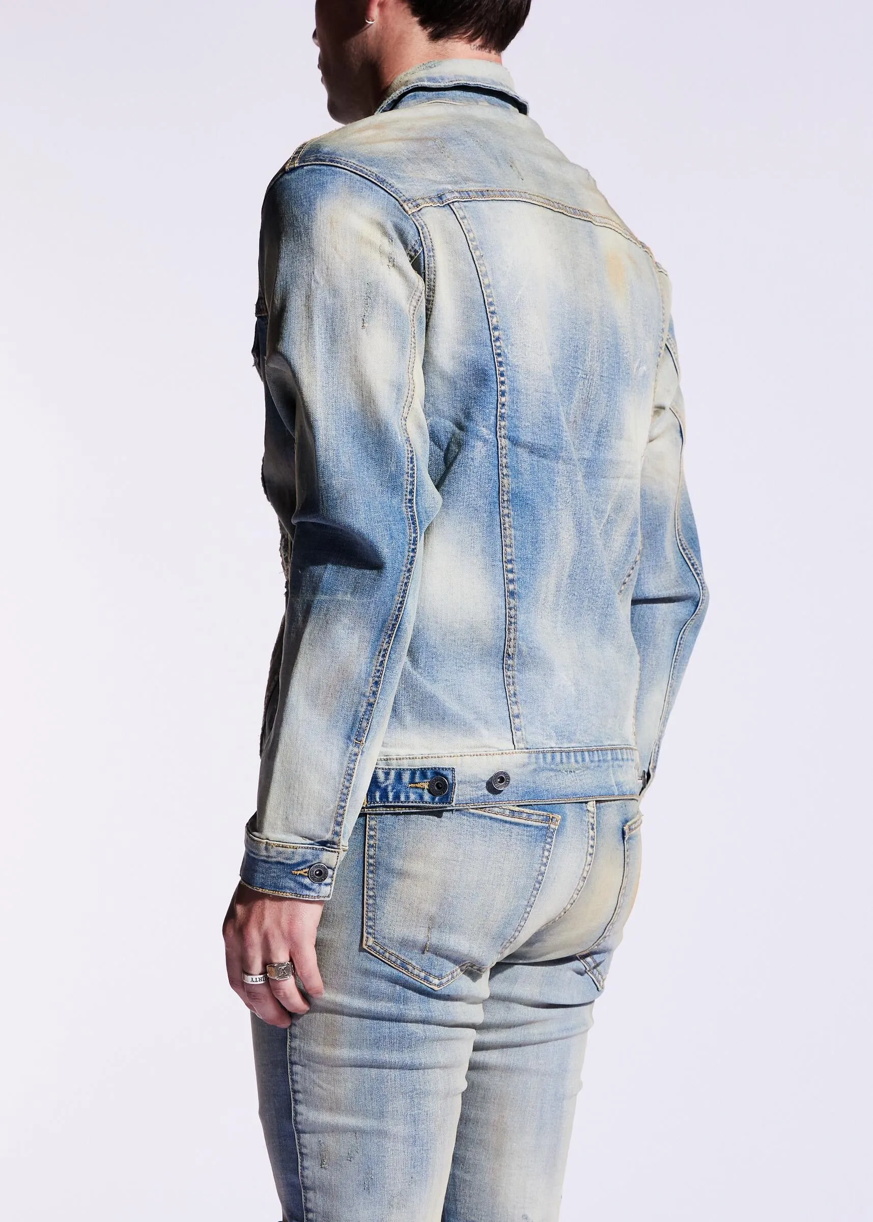 CRYSP BERING DENIM JACKET - BLUE SAND (CRYSPF221-200)