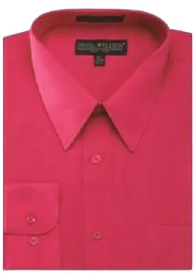 DANIEL ELLISSA BASIC DRESS SHIRT W/ CONVERTIBLE CUFF DS3001 FUCHSIA