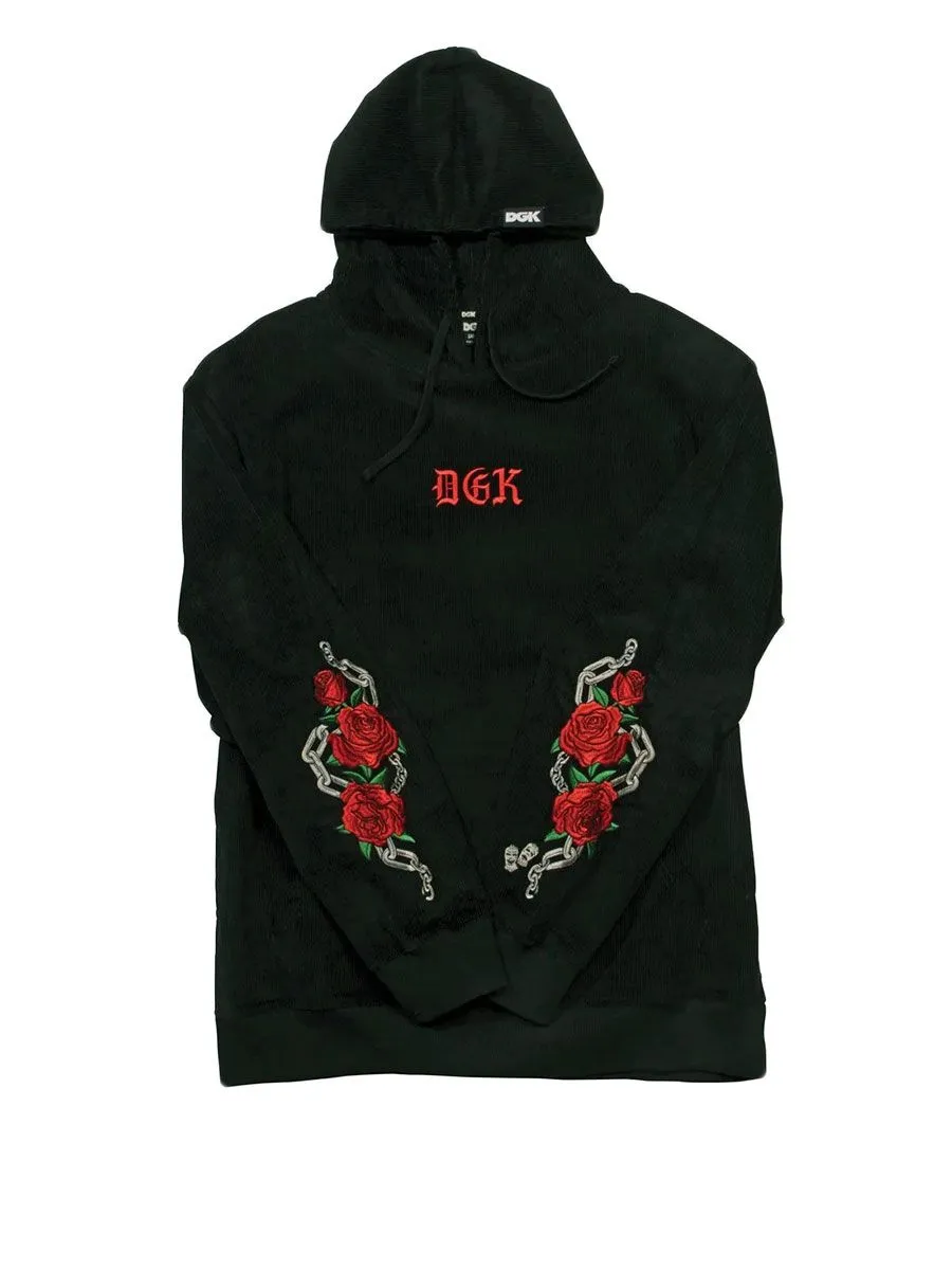 DGK Poetry Corduroy Hoody - Black