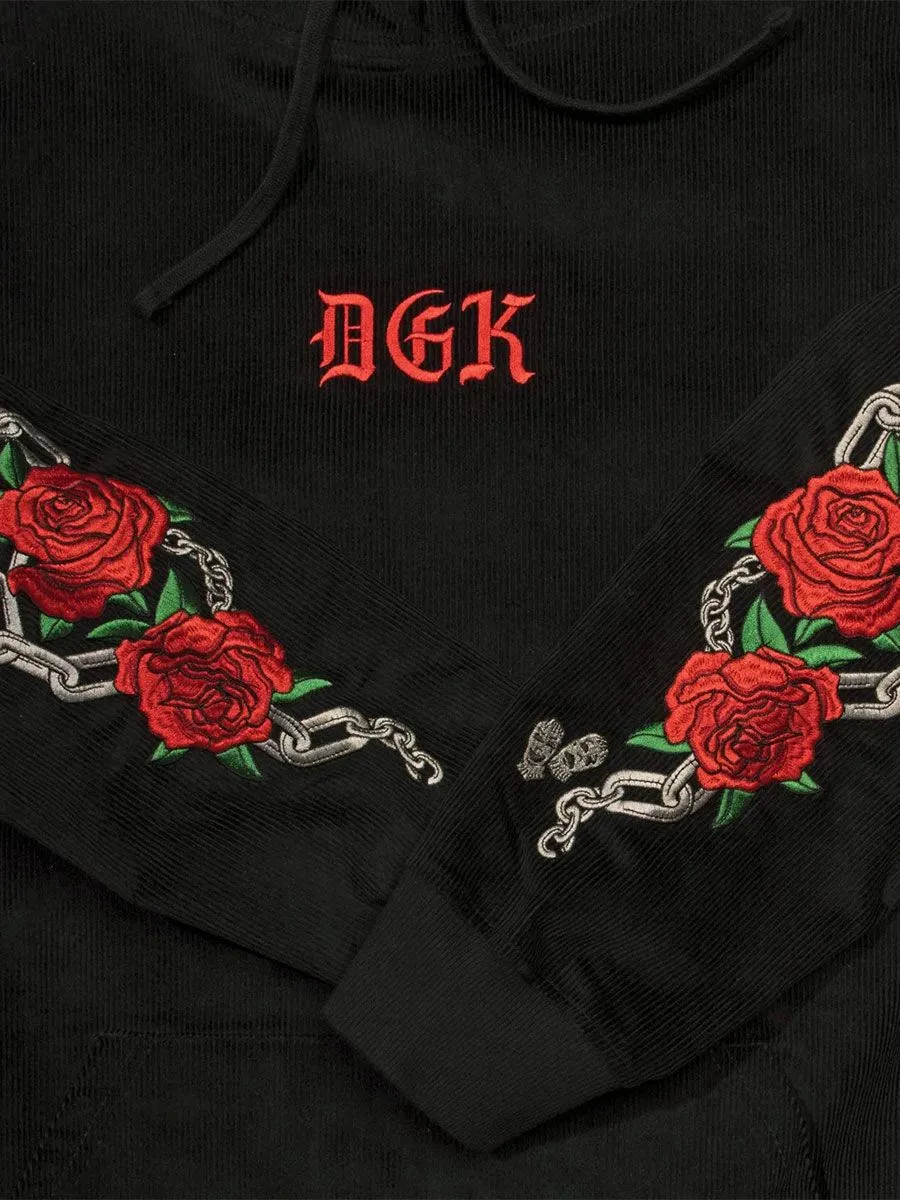 DGK Poetry Corduroy Hoody - Black