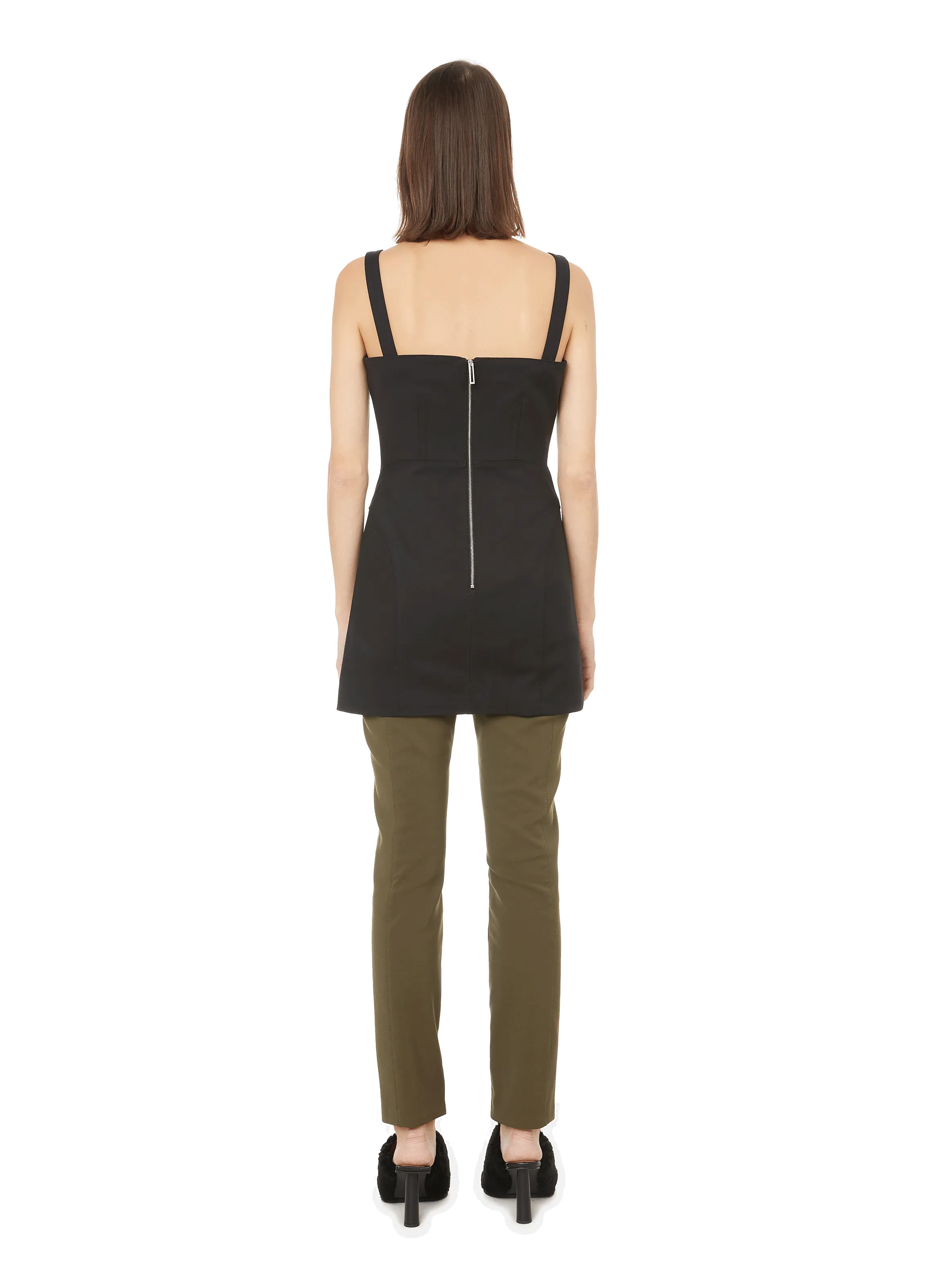 Dion lee  Cotton-blend corset dress - Black