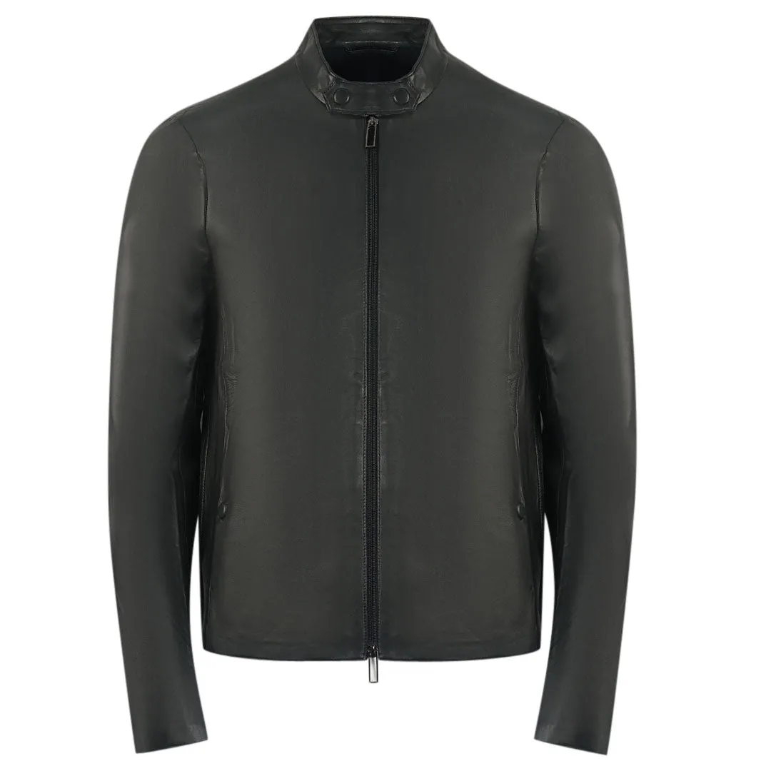 Emporio Armani 3Z1Bm5 1Lbaz 999 Leather Jacket