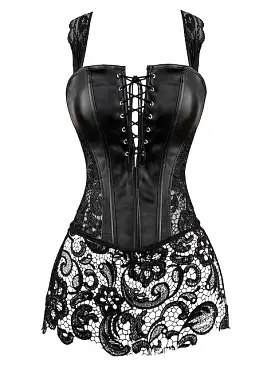 Flattering Bavarian Style Plus Size Corset Dress with Tummy Control