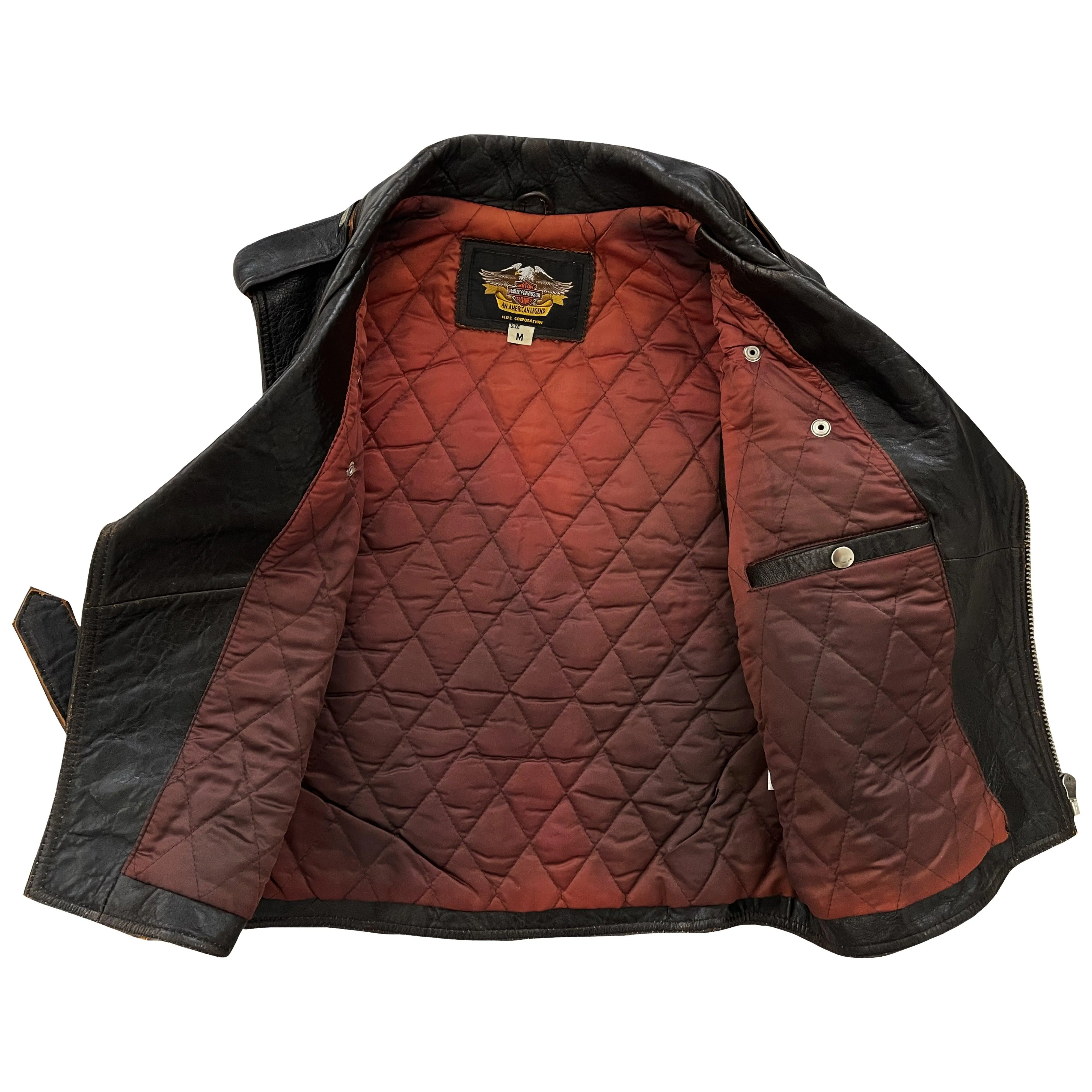 Harley Davidson Leather Biker Vest