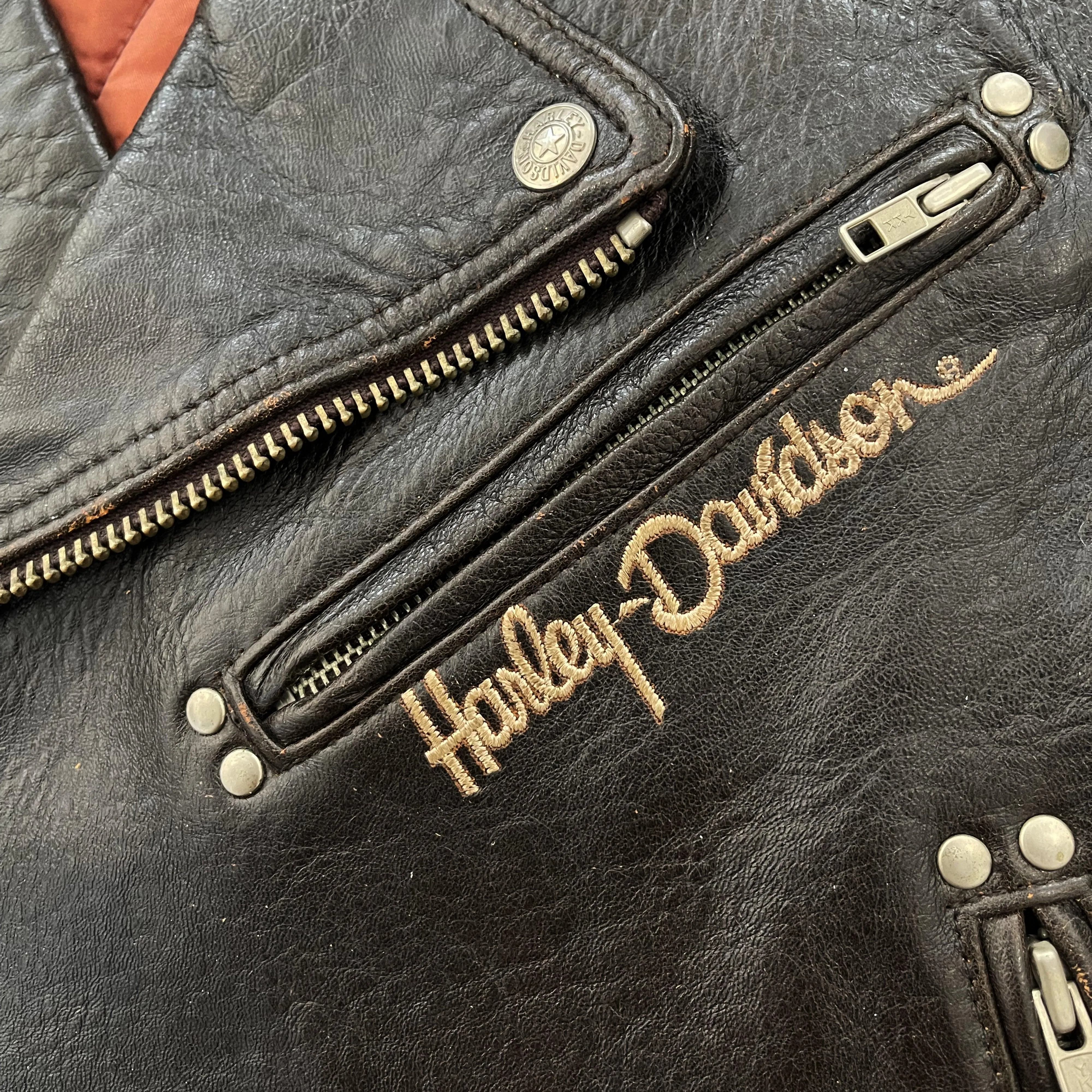 Harley Davidson Leather Biker Vest