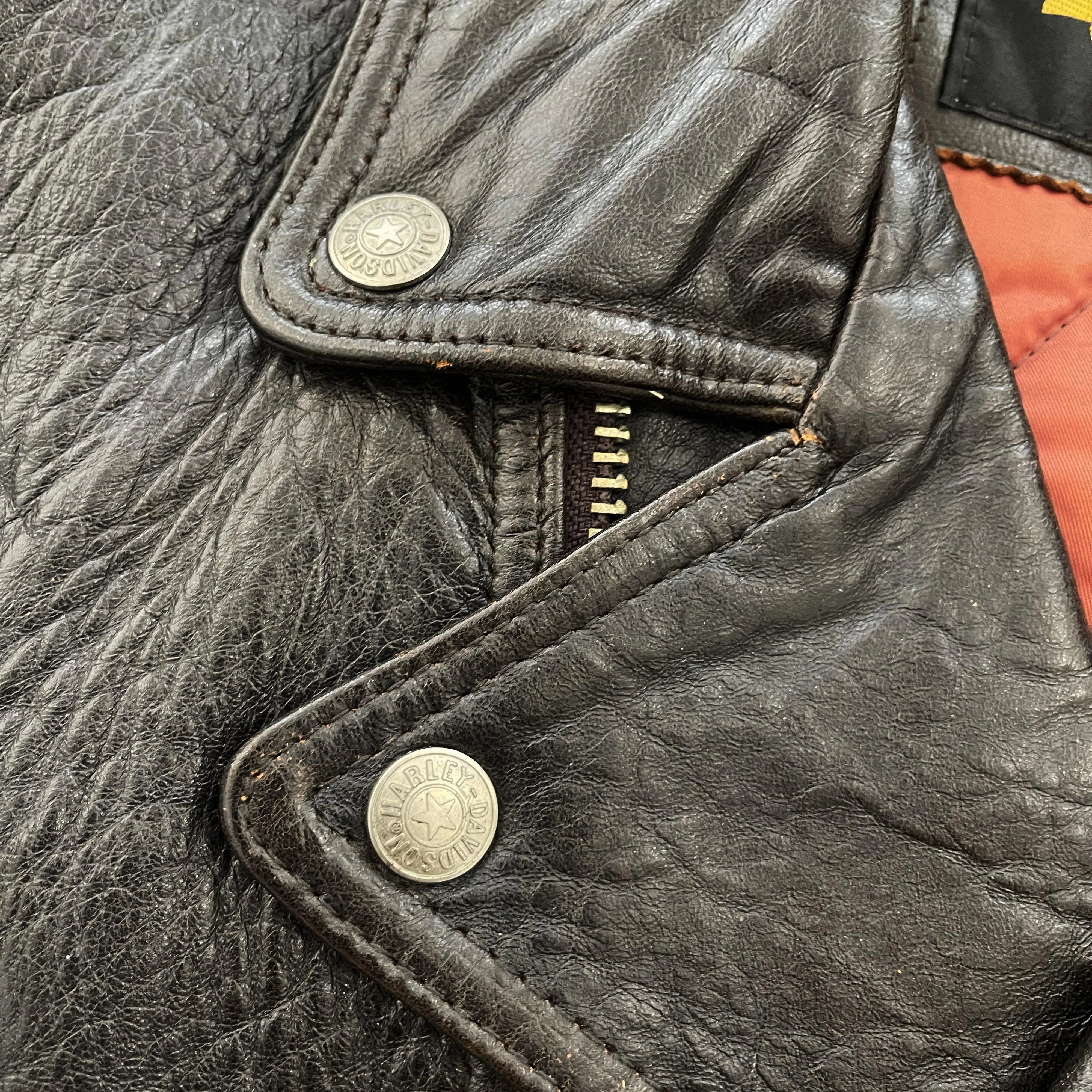 Harley Davidson Leather Biker Vest