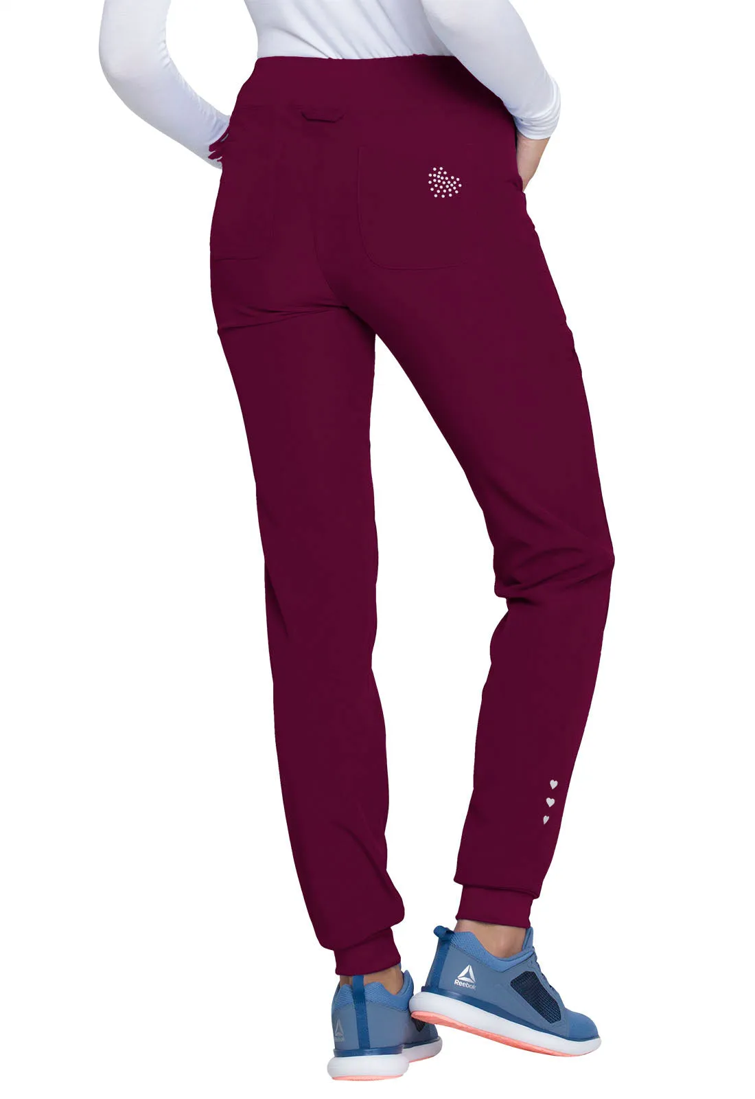 HeartSoul The Jogger Low Rise Tapered Leg Pants Wine