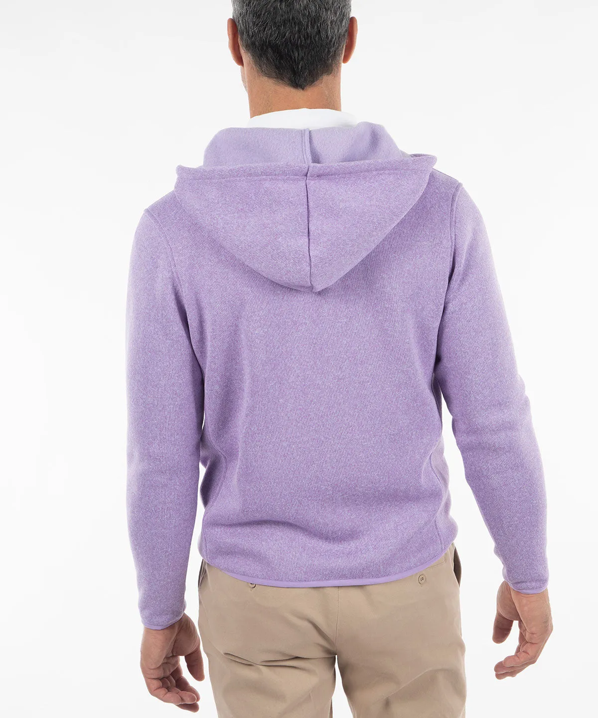 Heathered Full Zip Performance Fleece Hoody Jacket