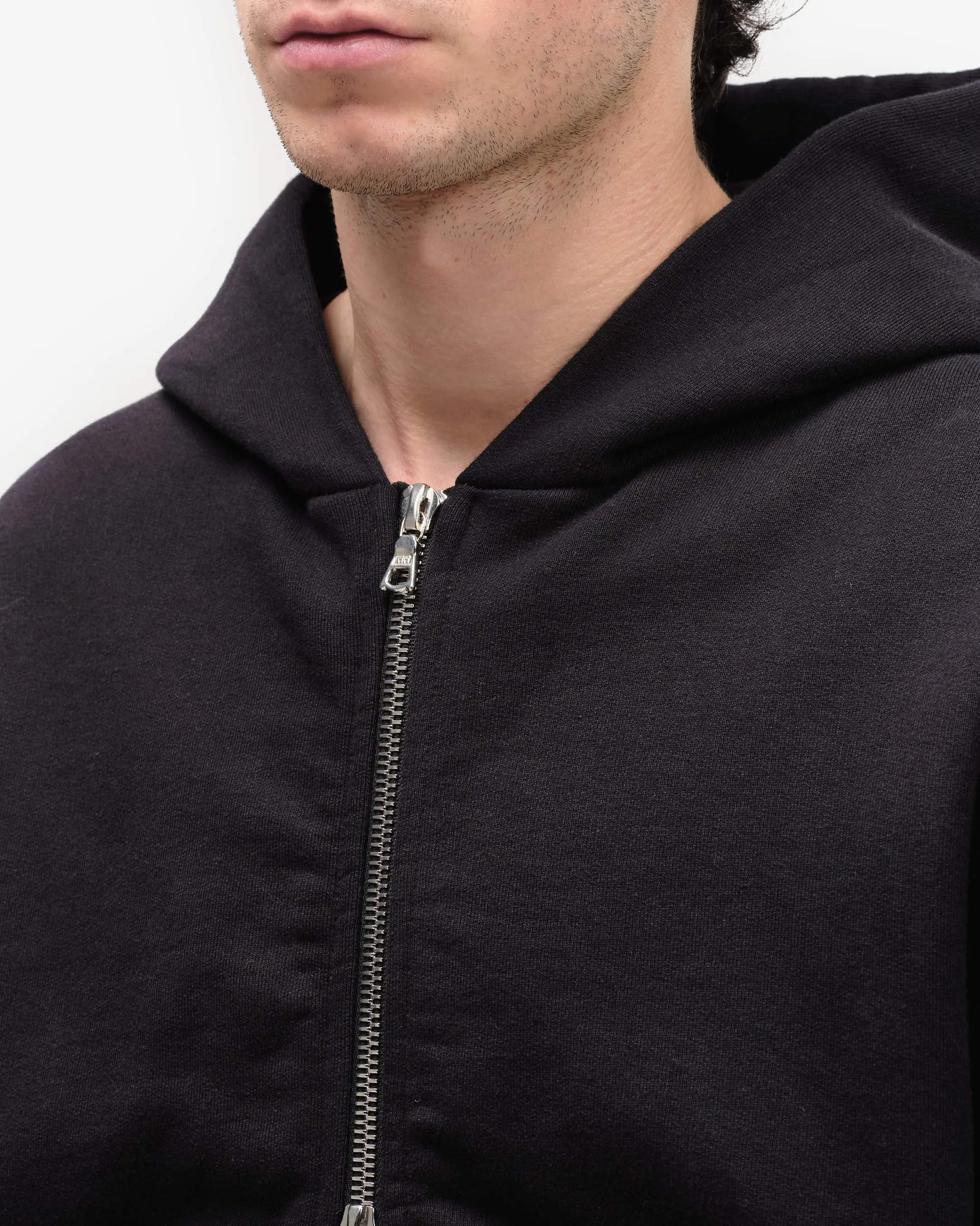 HEAVYWEIGHT ZIP HOODIE - BLACK