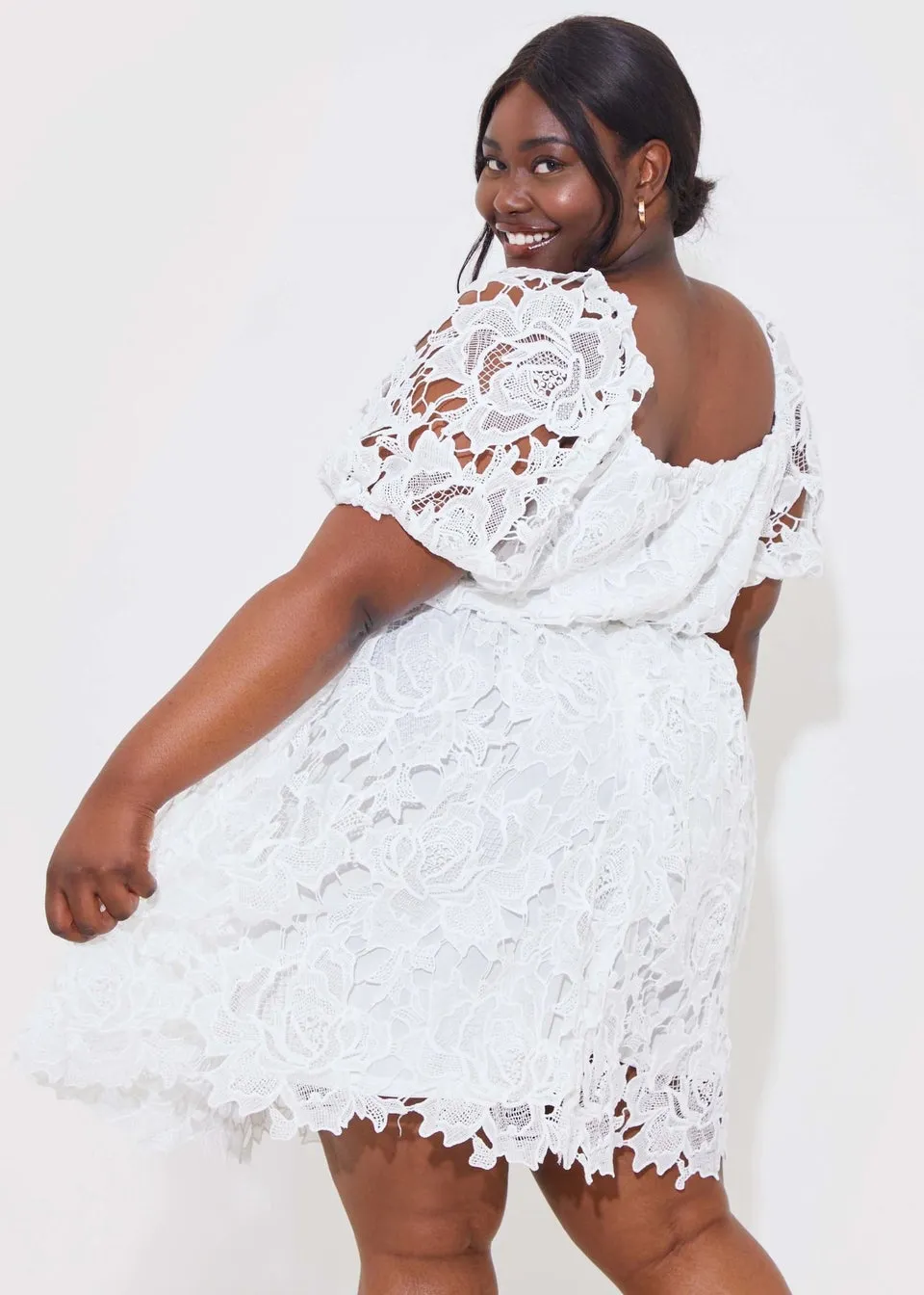 In The Style Jac Jossa White Lace Corset Dress