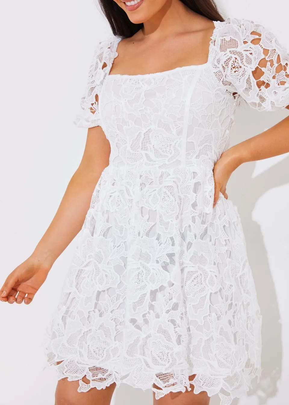 In The Style Jac Jossa White Lace Corset Dress