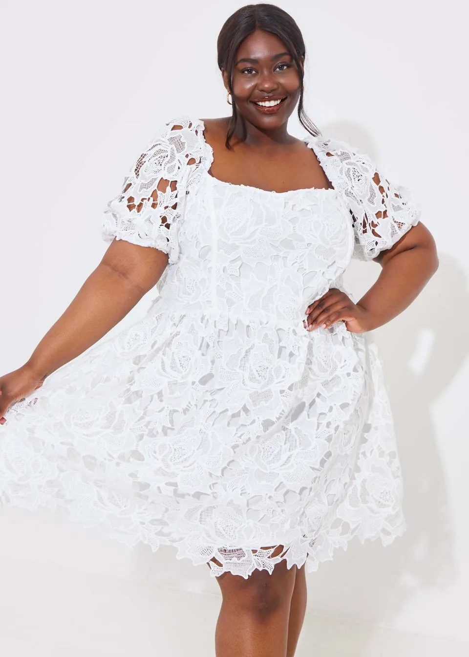 In The Style Jac Jossa White Lace Corset Dress