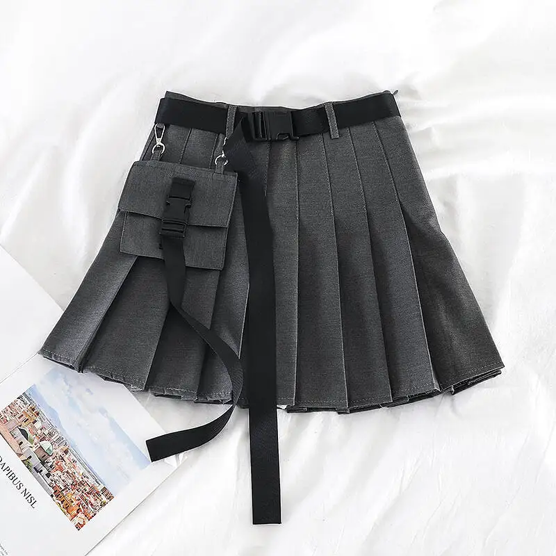 INS HOT BF POCKET PLEATED SKIRT BY43003