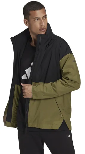 jacket adidas Performance Urban Rain.RDY - Black/Wild Moss - men´s