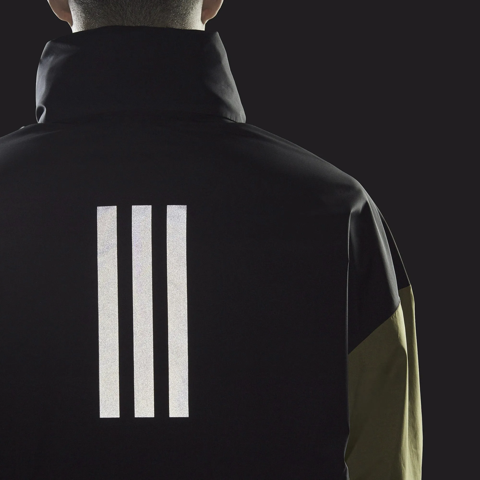 jacket adidas Performance Urban Rain.RDY - Black/Wild Moss - men´s