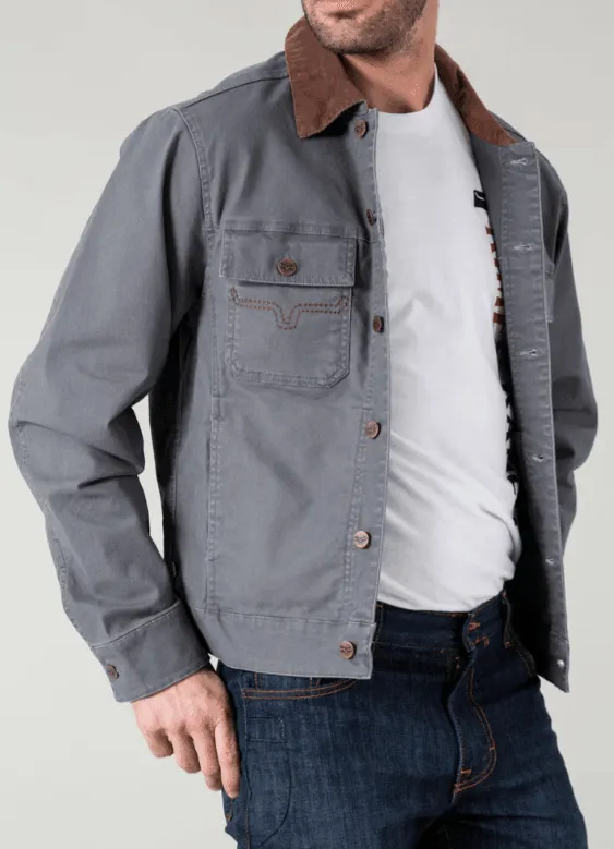 Kimes Ranch Men's Charcoal Bangs Trucker Jacket