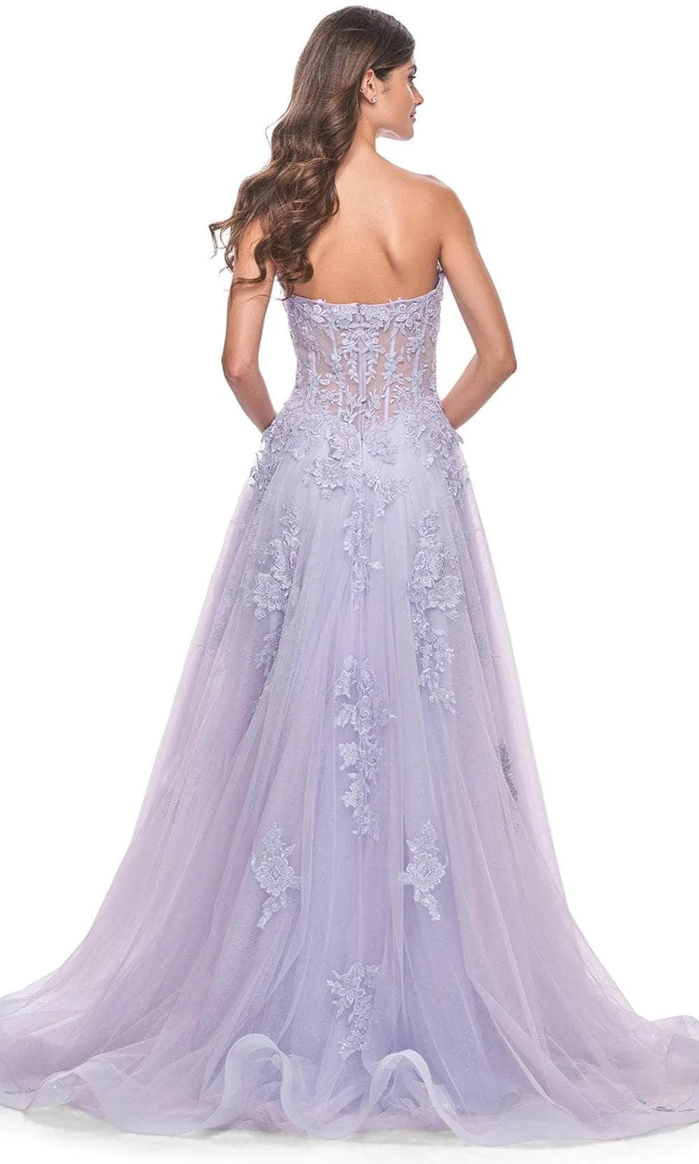 La Femme 32145 - Lace Corset Prom Dress