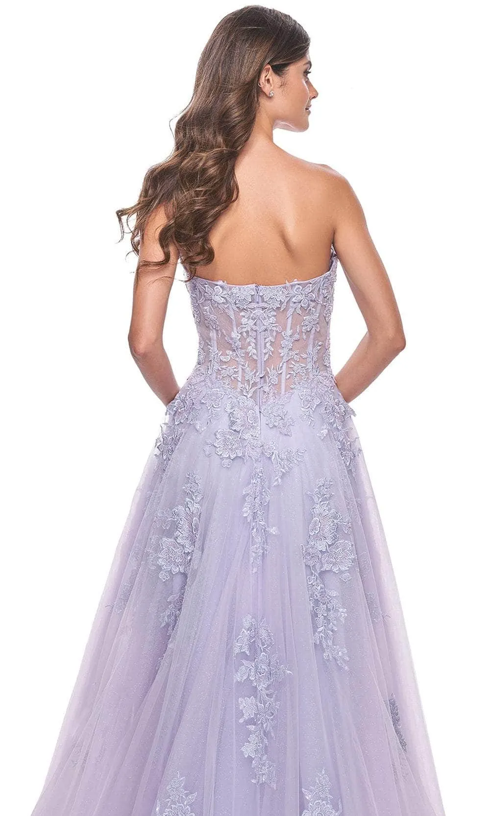 La Femme 32145 - Lace Corset Prom Dress