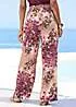 LASCANA Floral Print Palazzo Pants