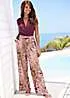 LASCANA Floral Print Palazzo Pants