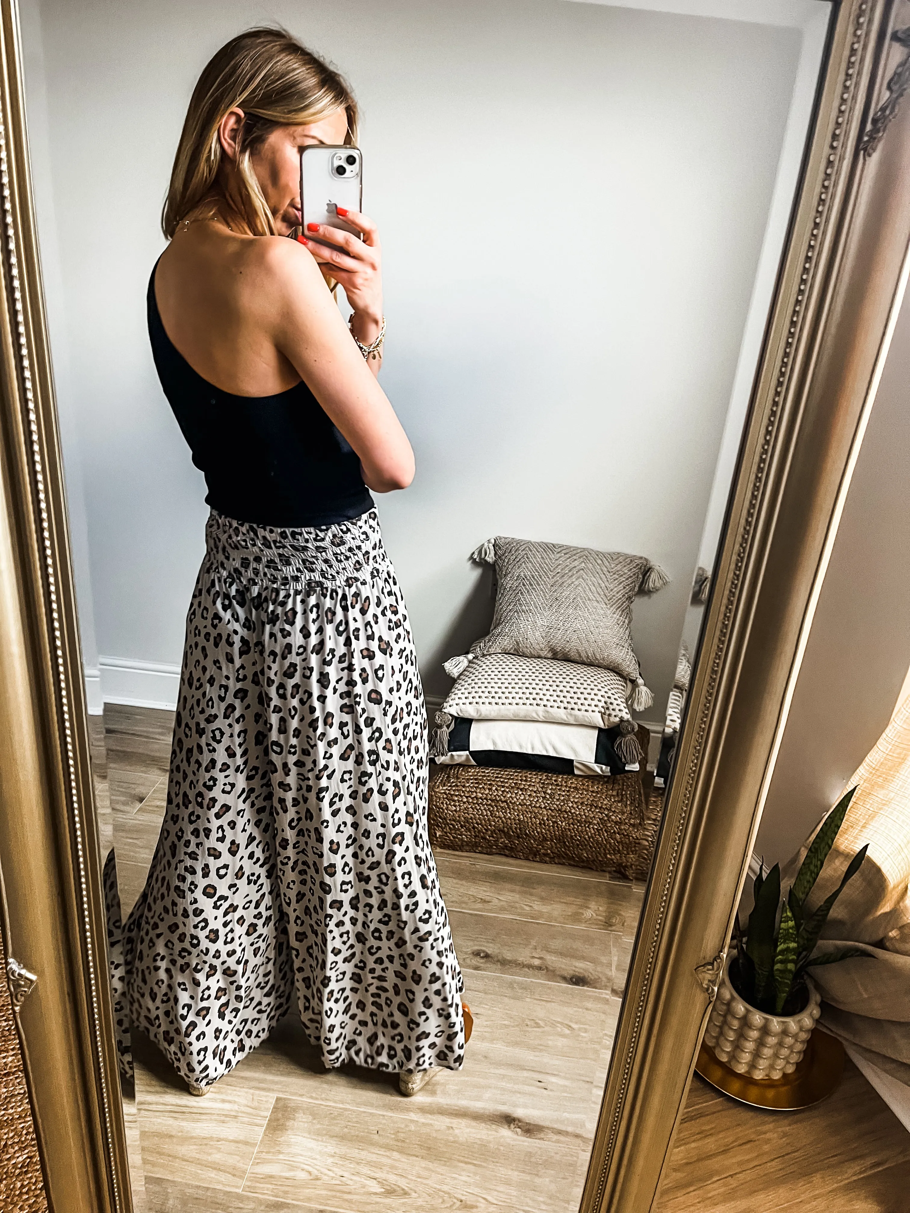 Leopard Palazzo Pants